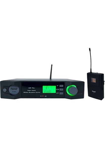 R-201 Yaka Uhf Band Tek Kanal Kablosuz Mikrofon