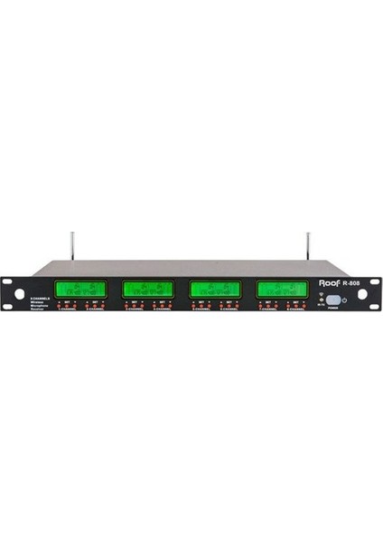 R-808 Uhf Band 8 Kanal Çift Anten Kablosuz Receiver