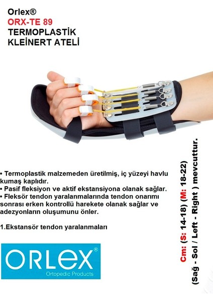 Orlex®  Orx-Te 89 Termoplastik Kleinert Ateli ( Sağ El )