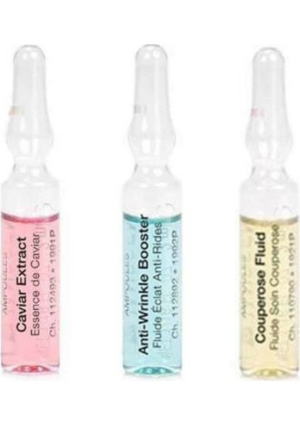 Ampul 3'lü Set Caviar Extract + Anti-Wrinkle + Couperose Fluid