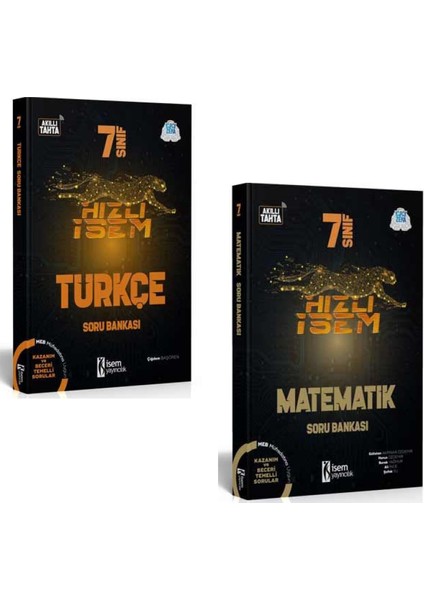 7. Sınıf Hızlı Türkçe ve Matematik Soru Bankası Seti
