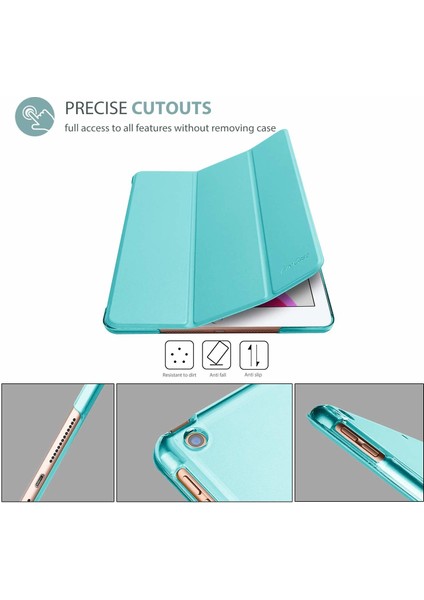 Fujimax Apple ipad 8. Nesil 10.2 inç A2428 A2429 A2430 A2270 Seri Uyku Modlu Sert P.C Yatay Standlı Smart Kılıf