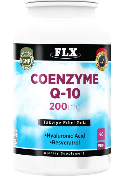 Coenzyme Q-10 200 Mg Hyaluronik Asit Resveratrol 90 Tablet