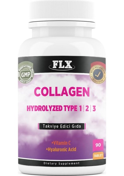 Collagen Tip-1 Tip-2 Tip-3 Tip 1-2-3 Hyoluronic Asit Vitamin C 90 Tablet