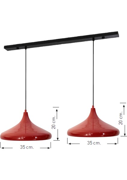 Ikili Champion Kırmızı Avize fırsatları