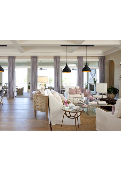 Ikili Uzun Siyah Sarkıt Avize modelleri