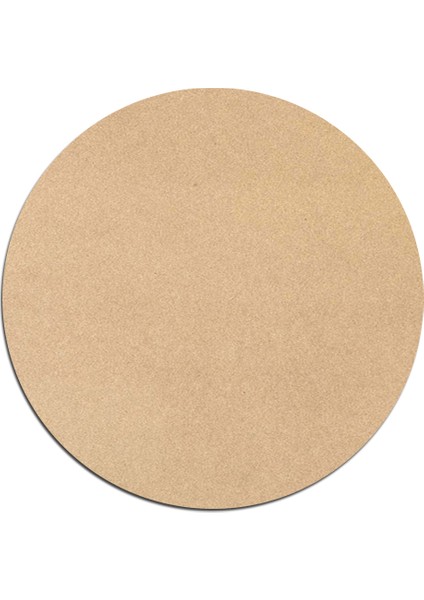 Ham Mdf Duralit Daire Plaka Supla 25 cm Çap 3 mm 2.7 mm 10 Adet