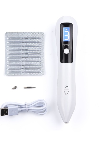 Profesyonel 9 Kademe Dijital Laser Plazma Kalem Beyaz