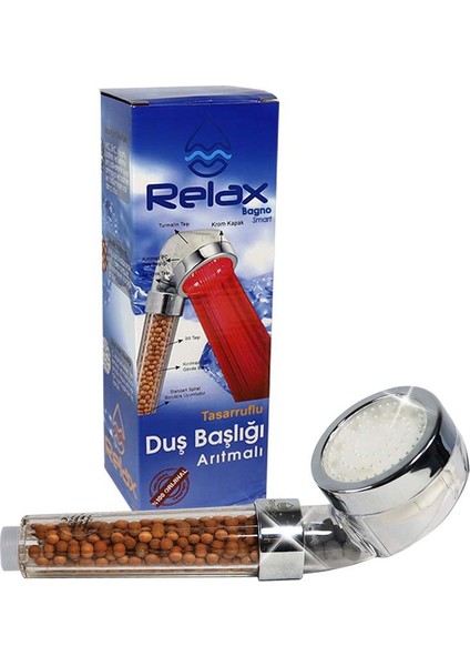 LED Işıklı %50 Su Tasarruflu Duş Başlığı - Kokulu ve Arıtmalı Duş Başlığı