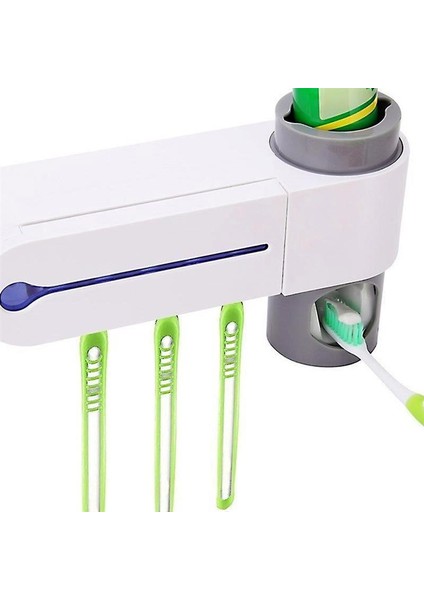 Antibakteriyel 3in1 Diş Fırçası ve Macun Tutucu Uv Sterilize