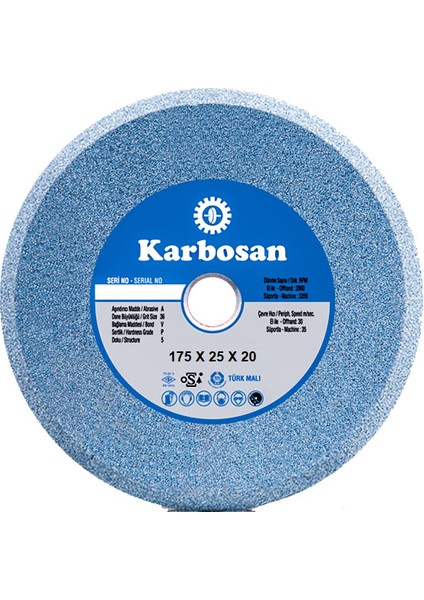 Nk Taşlama Taşı 175x25x20 (A36 P5 V)