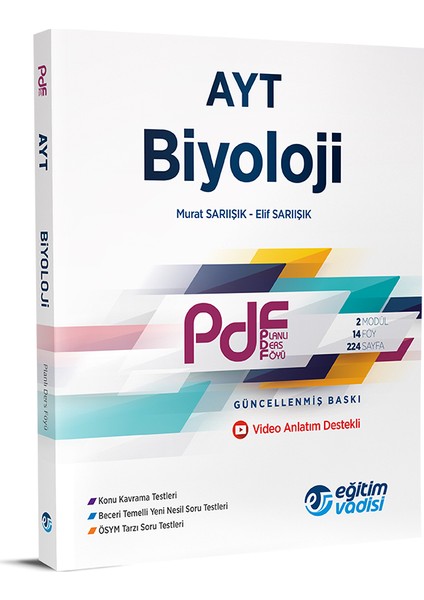 AYT PDF Biyoloji Video Anlatım Destekli