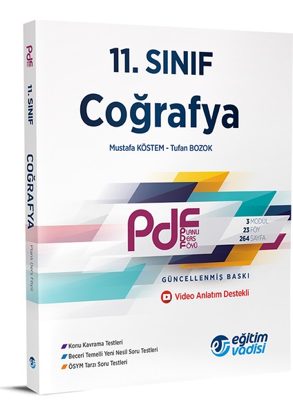 11.Sınıf PDF Coğrafya Video Anlatım Destekli