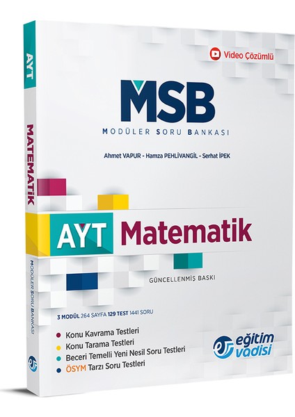 AYT Matematik Modüler Soru Bankası Video Çözümlü