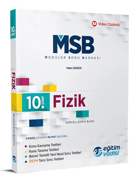 Eğitim Vadisi Yayınları 10.Sınıf Fizik Modüler Soru Bankası