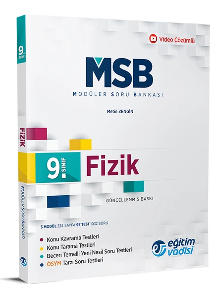 Eğitim Vadisi Yayınları 9.Sınıf Fizik Modüler Soru Bankası