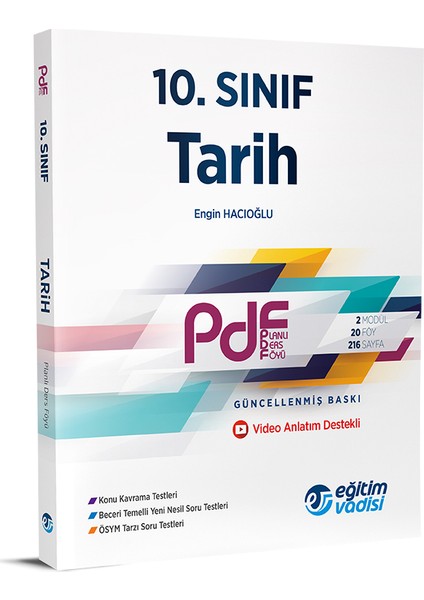 10.Sınıf PDF Tarih Video Anlatım Destekli