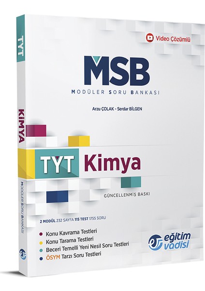 TYT Kimya Modüler Soru Bankası Video Çözümlü