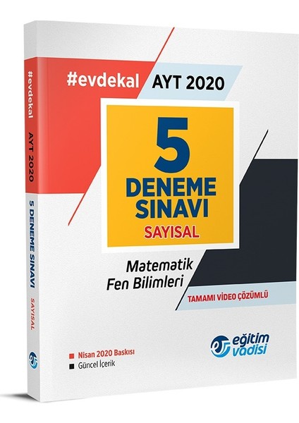 AYT 2020 Sayısal 5 Deneme Sınavı Tamamı Video Çözümlü