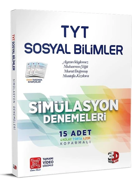 3D Yayınları TYT Sosyal Bilimler 15'li Simülasyon Denemeleri Tamamı Video Çözümlü