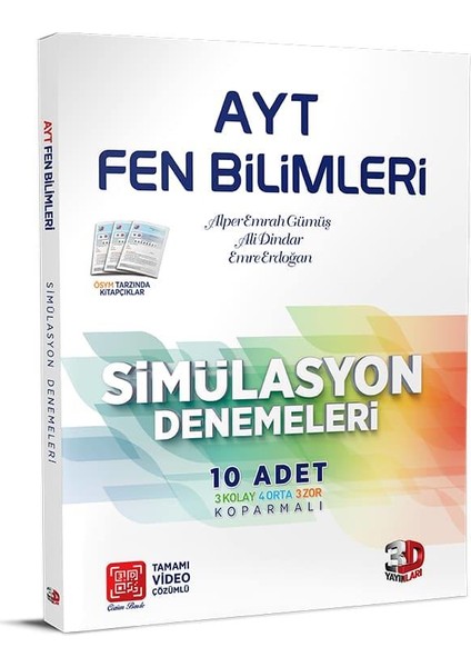 AYT Fen Bilimleri 10'lu Simülasyon Denemeleri Tamamı Video Çözümlü