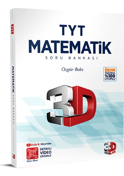 3D Yayınları TYT Matematik Soru Bankası Tamamı Video Çözümlü