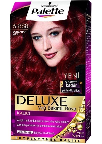 Deluxe Kit Saç Boyası 6-888 Sonbahar Kızılı