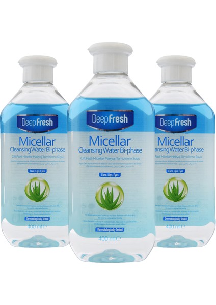 Micellar Çift Fazlı Makyaj Temizleme Suyu 3 x 400 ml