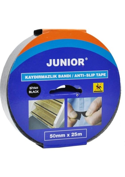 Junior Kaydırmazlık Bandı Halı merdiven Fayans Bandı 50 mm x 25 m