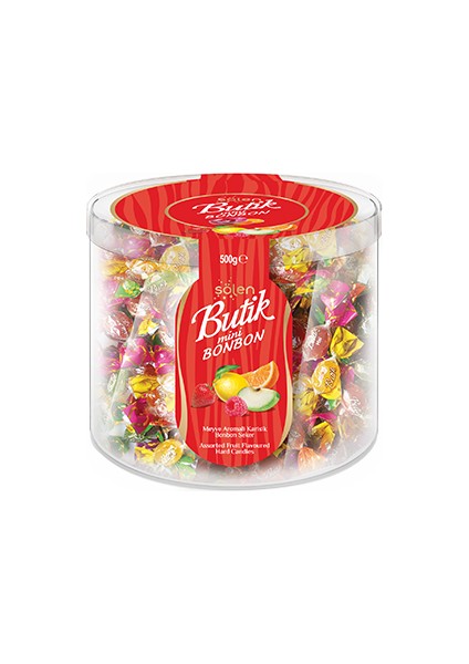 Butik Mini Bonbon Meyveli Şeker 500 gr