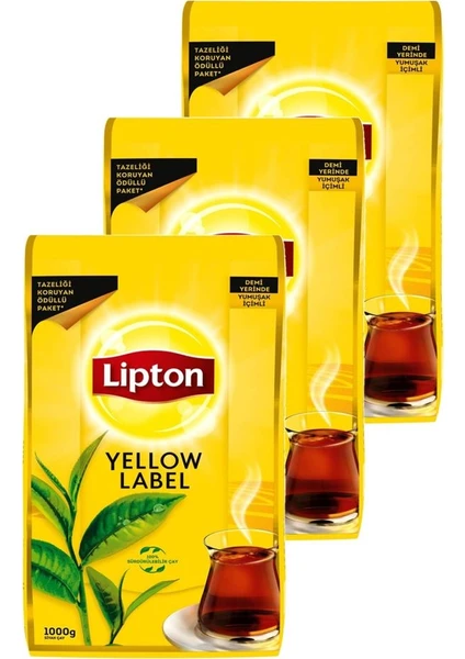 Yellow Label Dökme Çay 1000 gr 3'lü