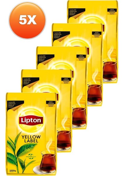 Yellow Label Dökme Çay 1000 gr 5'li