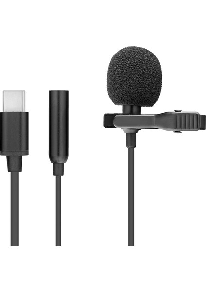 HD570 Mikrofon Yaka Type-C & 3.5mm Aux