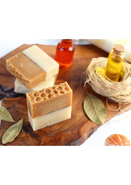 Organik El Yapımı Bal Yulaf Sabunu 100 gr 9 Adet