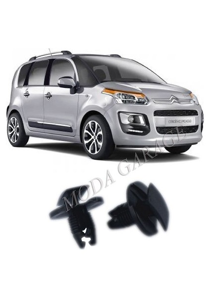 Cıtroen C3 Picasso Çamurluk ve Davlumbaz Klipsi 8565.53 25 Adet