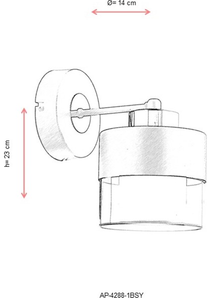 AP-60193-1BSY Siyah Boyalı Aplik E27 Metal Cam 14x19cm fiyatları