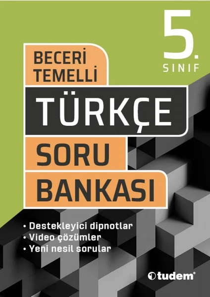 Tudem Yayınları 5. Sınıf Beceri Türkçe Temelli Soru Bankası