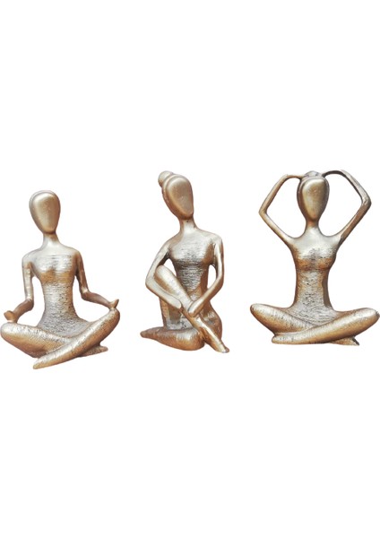 Yoga Yapan Kızlar 3 Lü Biblo