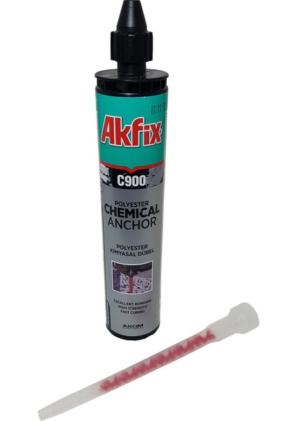 Epoksi Silikon Kartuş Yeni Akfix 300ML Kimyasal Dubel