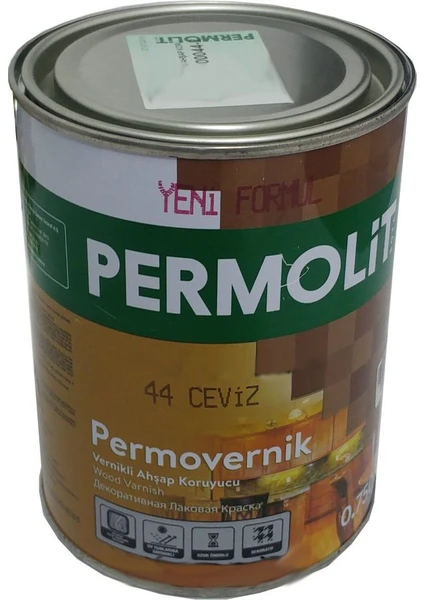 Vernikli Ahşap Koruyucu Ceviz Renk Vernik 0.75LT Vernikli