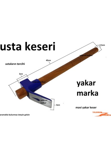 Usta Keseri Mavi Saplı Keser Kalıpçı Keseri Yakar Marka fiyatları