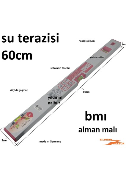 Su Terazisi Bmı Marka Alman 60 cm