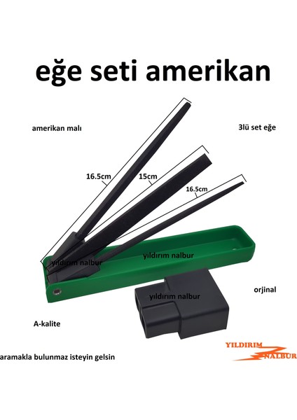 Eğe Seti 3'lü Set