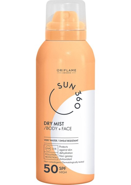 Sun 360 Yüz ve Vücut Için Güneş Koruyucu Sprey 50 Spf 100 ml