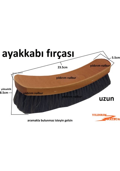 Ayakkabı Fırçası 23CM Uzun Tip Ayakkabı Temizleme Fırçası
