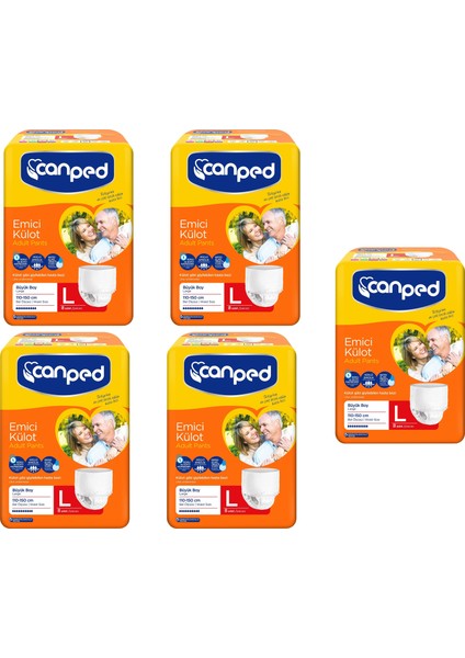 Emici Külot Büyük Boy Large 8'li x 5