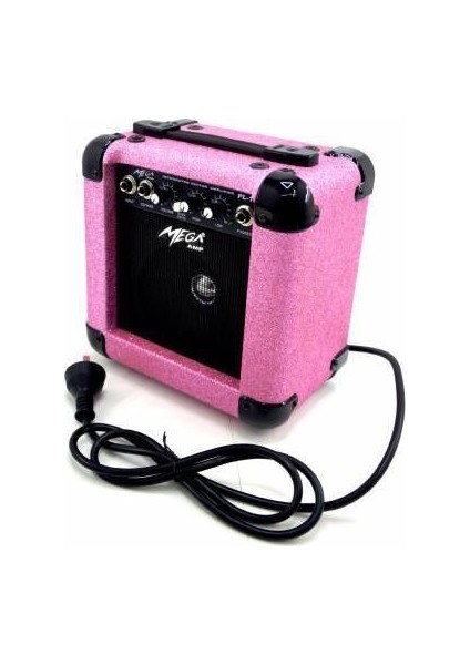 PL-10PKS 10W Gitar Amfisi Amplifikatörü (Simli Pembe)