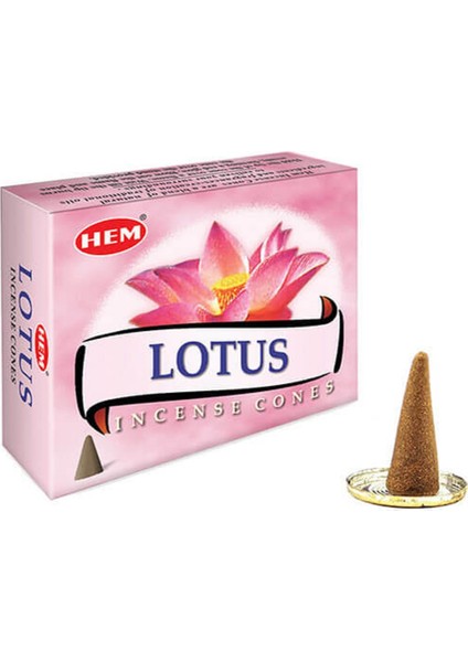 Lotus Çiçeği Lotus Kokulu Tütsü Altlığı Hediyeli 120 Adet Uzun Yanma Süreli Konik Tütsü fiyatları