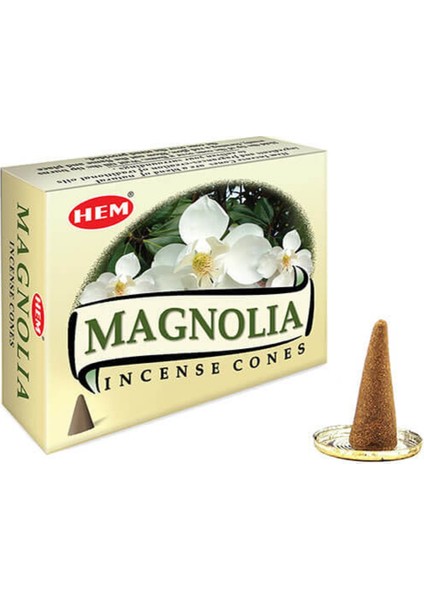 Manolya Magnolia Kokulu Tütsü Altlığı Hediyeli 120 Adet Uzun Yanma Süreli Konik Tütsü fiyatları