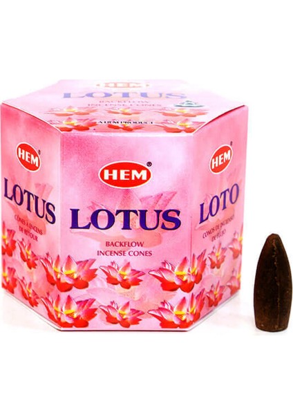 Lotus Çiçeği Lotus Kokulu 480 Adet Uzun Yanma Süreli Konik Tütsü